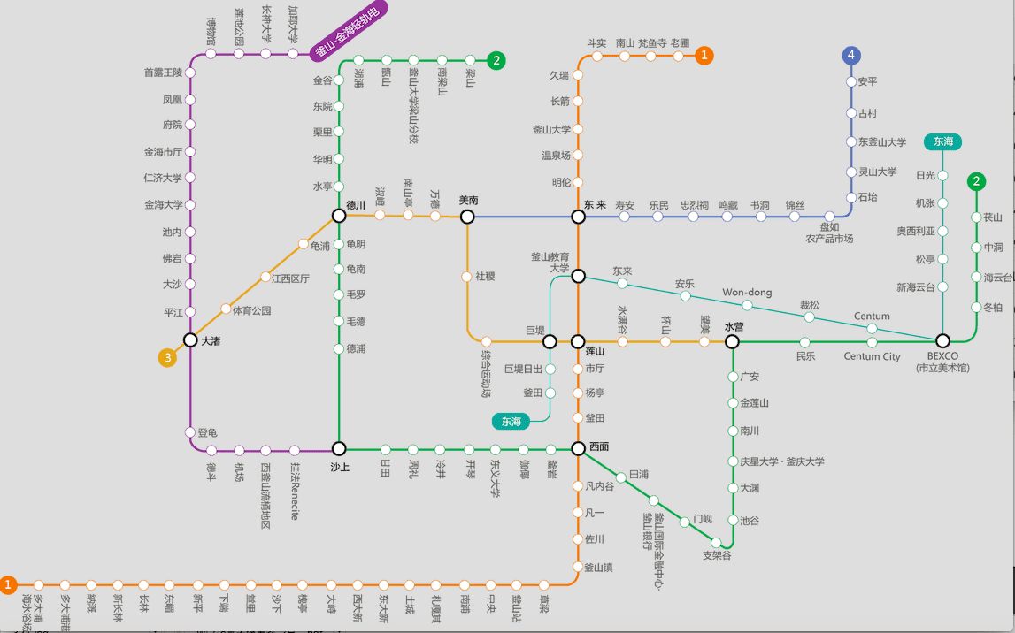 釜山地鐵圖