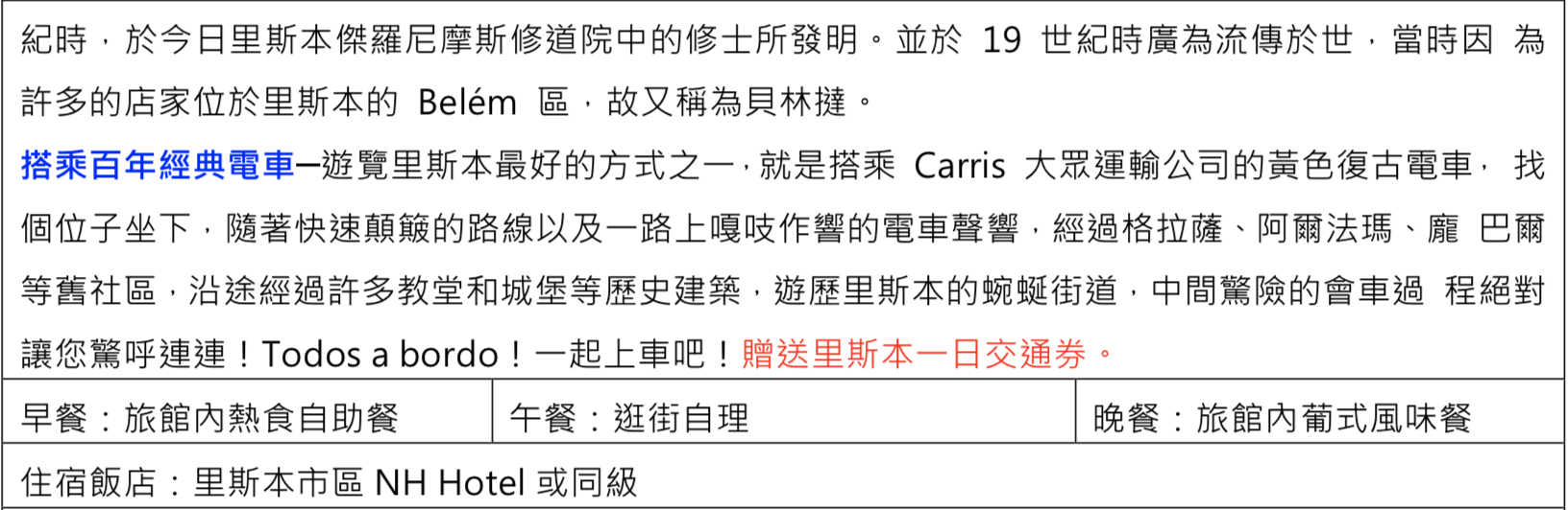 奶茶團長幸福旅行團｜0129~0209西葡團，夜臥鋪火車體驗、米其林餐廳、星級飯店、自由時間長～（奶茶團長專屬團）