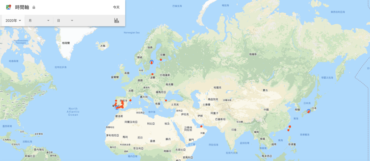 打開你的google map時間軸，自動幫你紀錄行蹤！回顧行蹤不用怕癡呆～