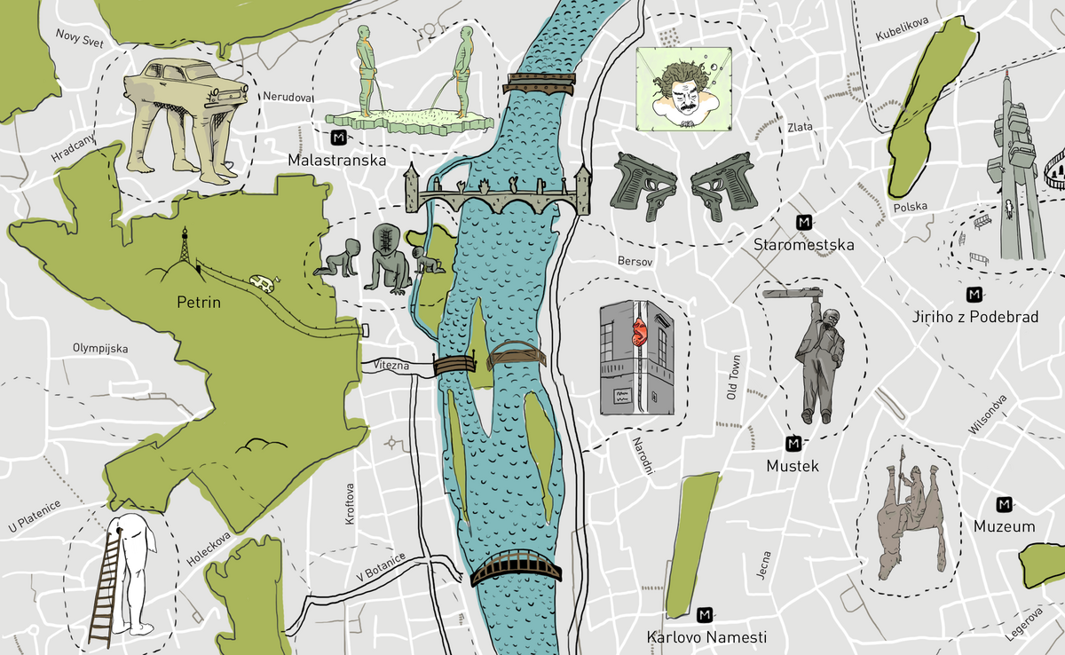 大衛切爾尼帶你看見不同的布拉格｜David Cerny prague map，揭秘布拉格神秘雕像創作大師