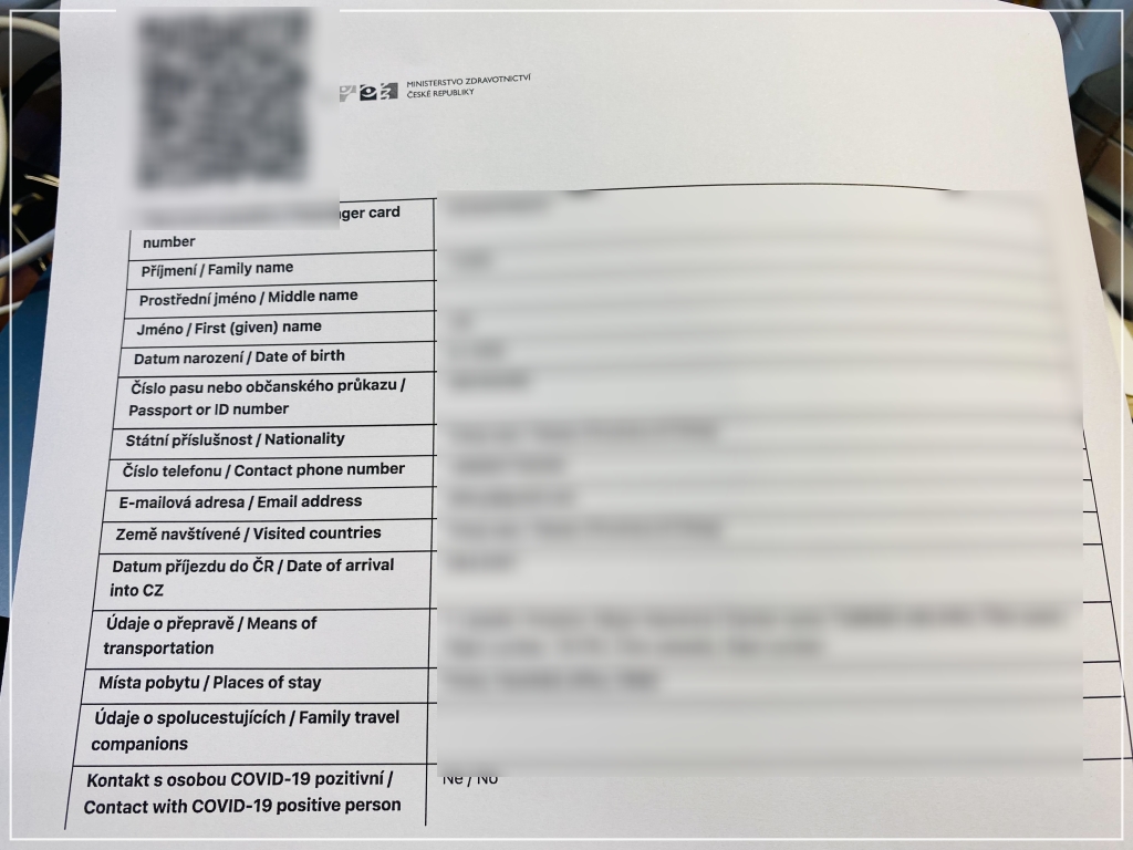 捷克入境健康表格填寫｜確認入境該國是否需要填寫健康表格