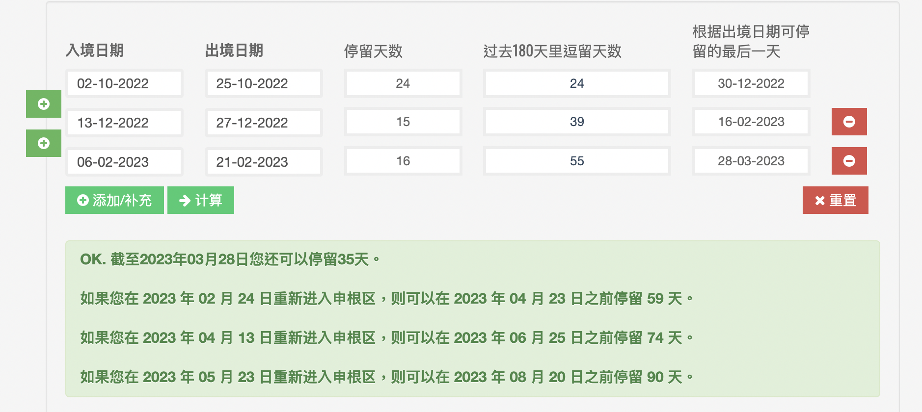 申根計算器｜每180天之內，僅能停留申根國家90日的計算方法～