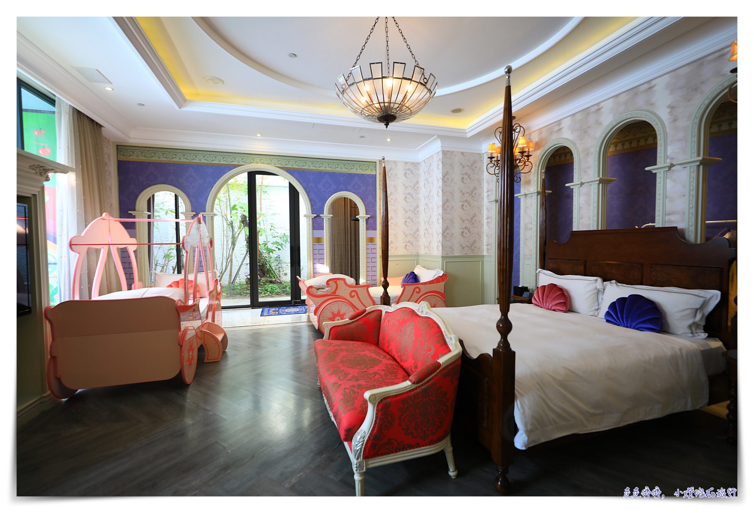 台中芭蕾城堡酒店 The Castle Ballet Taichung  A Boutique Hotel｜一房一車庫、空間超大、親子新興獨立隱私住宿