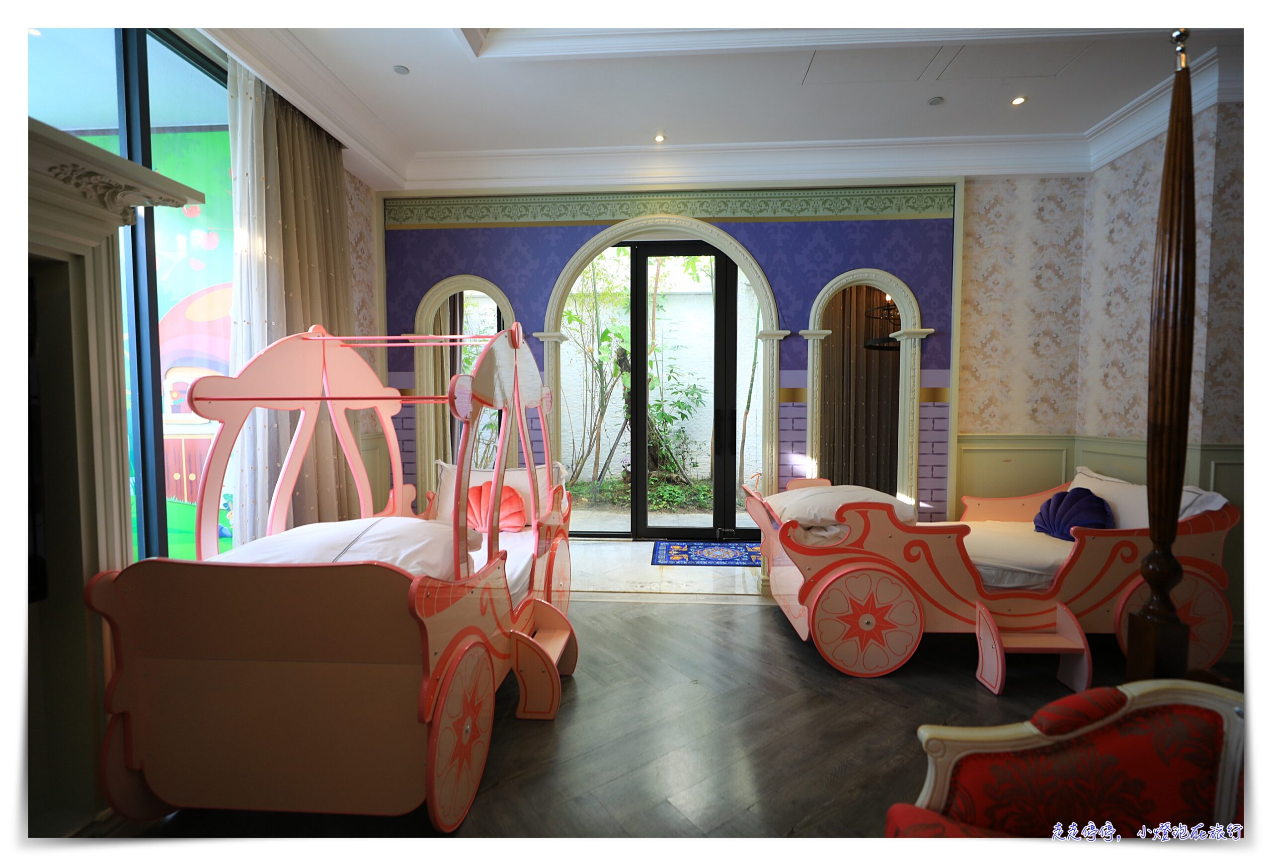 台中芭蕾城堡酒店 The Castle Ballet Taichung  A Boutique Hotel｜一房一車庫、空間超大、親子新興獨立隱私住宿