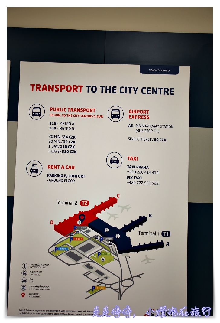 布拉格機場到市區AE｜Airport Express機場快線巴士搭乘初體驗，快速抵達布拉格火車站～