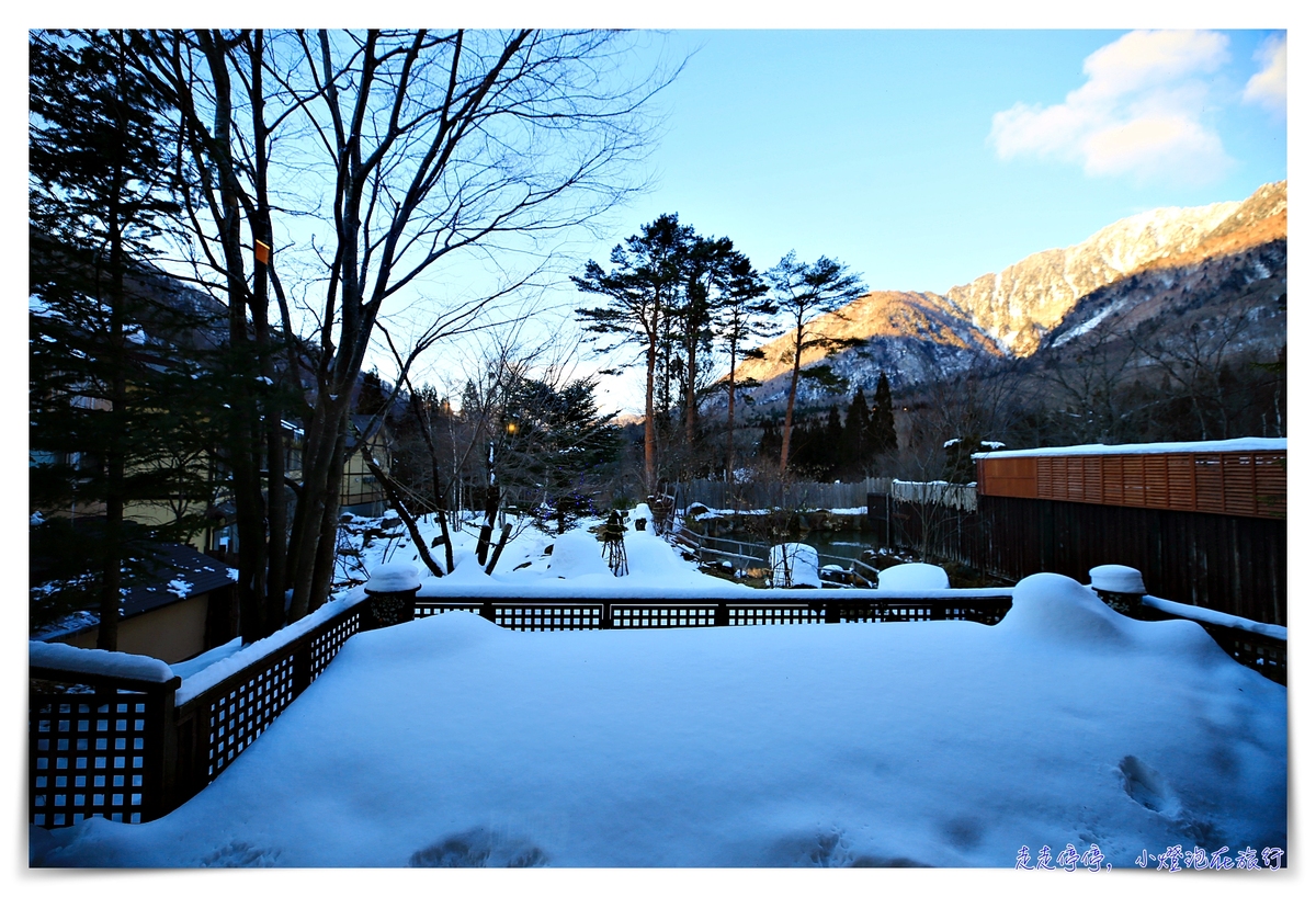 奧飛驒平湯溫泉住宿推薦｜融入大自然的匠の宿 深山桜庵。天然3種溫泉、全木製住宿設計、飛驒牛高品質口感餐點