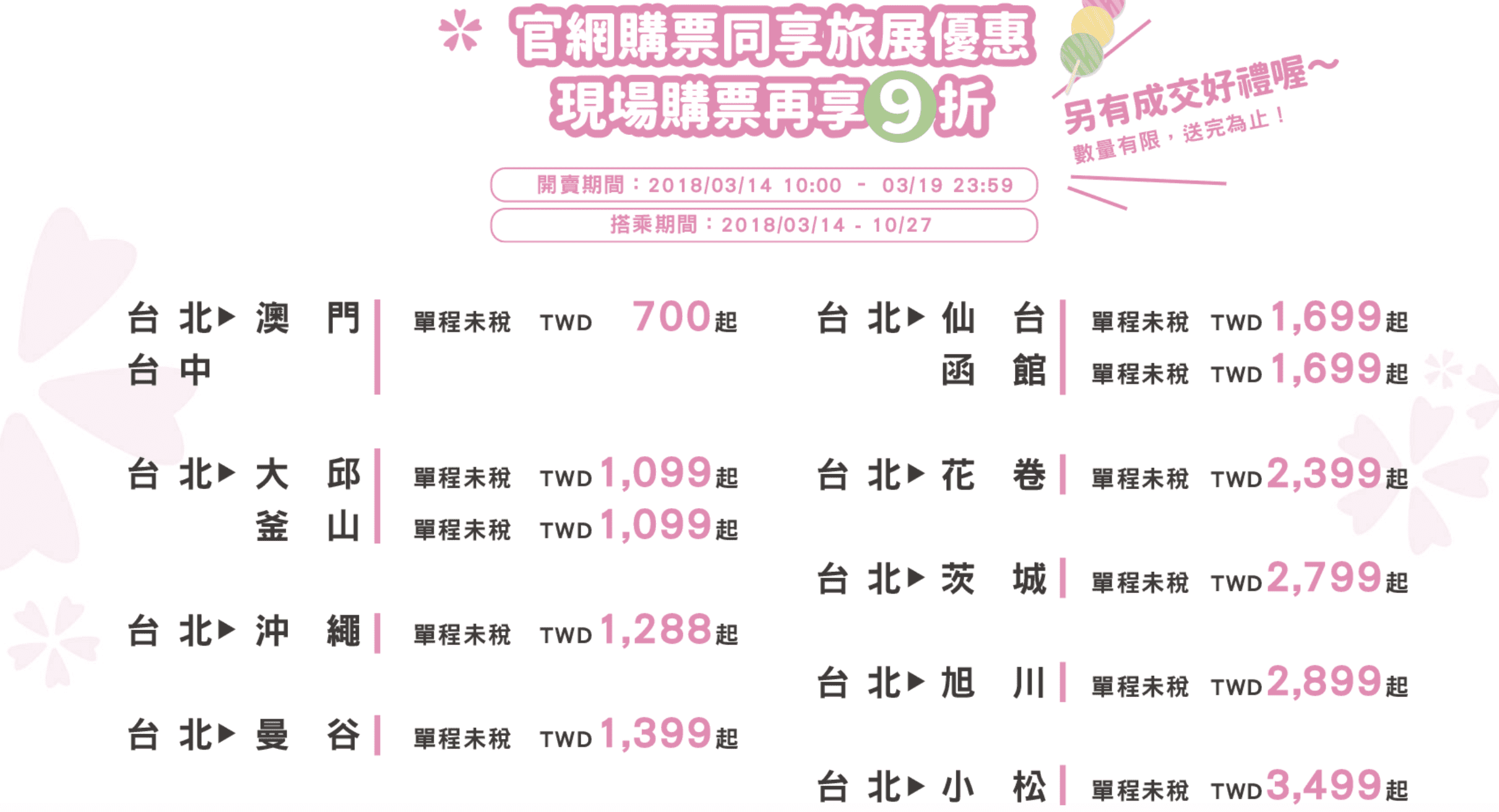 虎航線上旅展即將開賣，最低單程700元未稅！另虎航新增超商付款功能、平日購票可善用信用卡優惠～