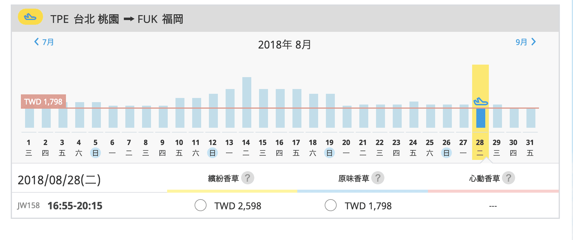 香草航空促銷，5/14~10/24夏季促銷~最低3.8K（查票：107.4.27）~