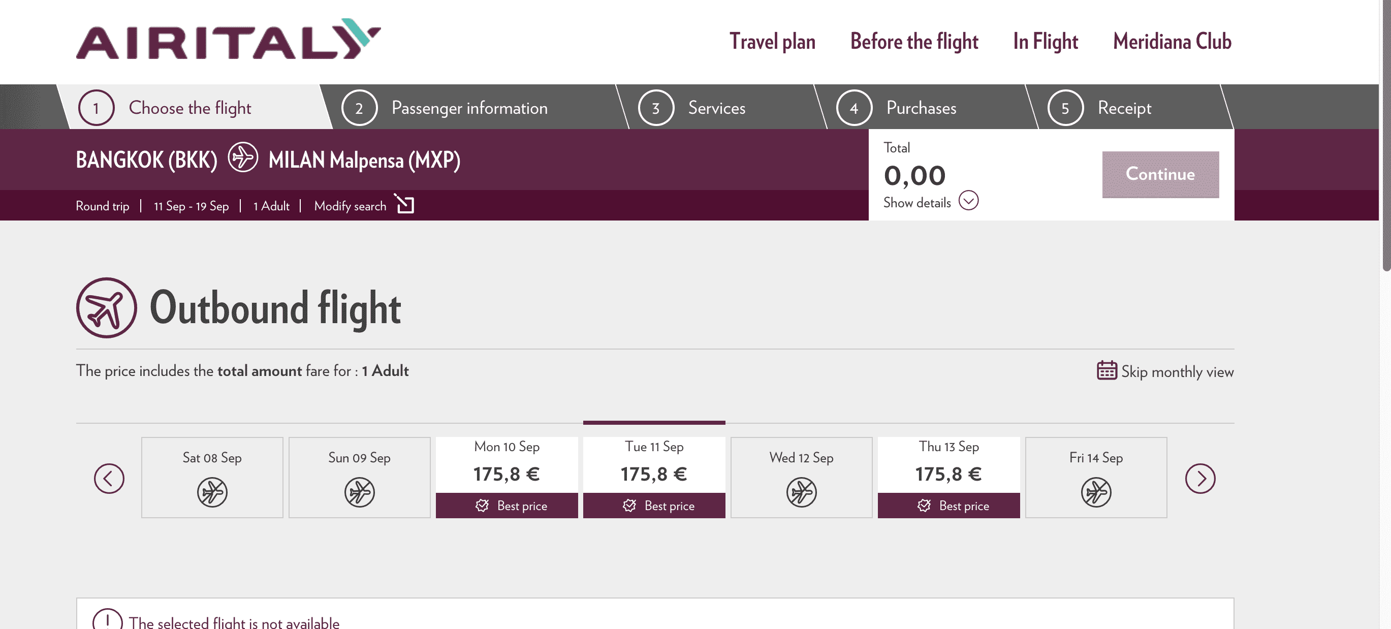 卡達超新洲際LCC，Air Italy ，曼谷來回義大利，最低12K起～9月起一直到3月都有票，過年也有～（查票日期：107.5.7）