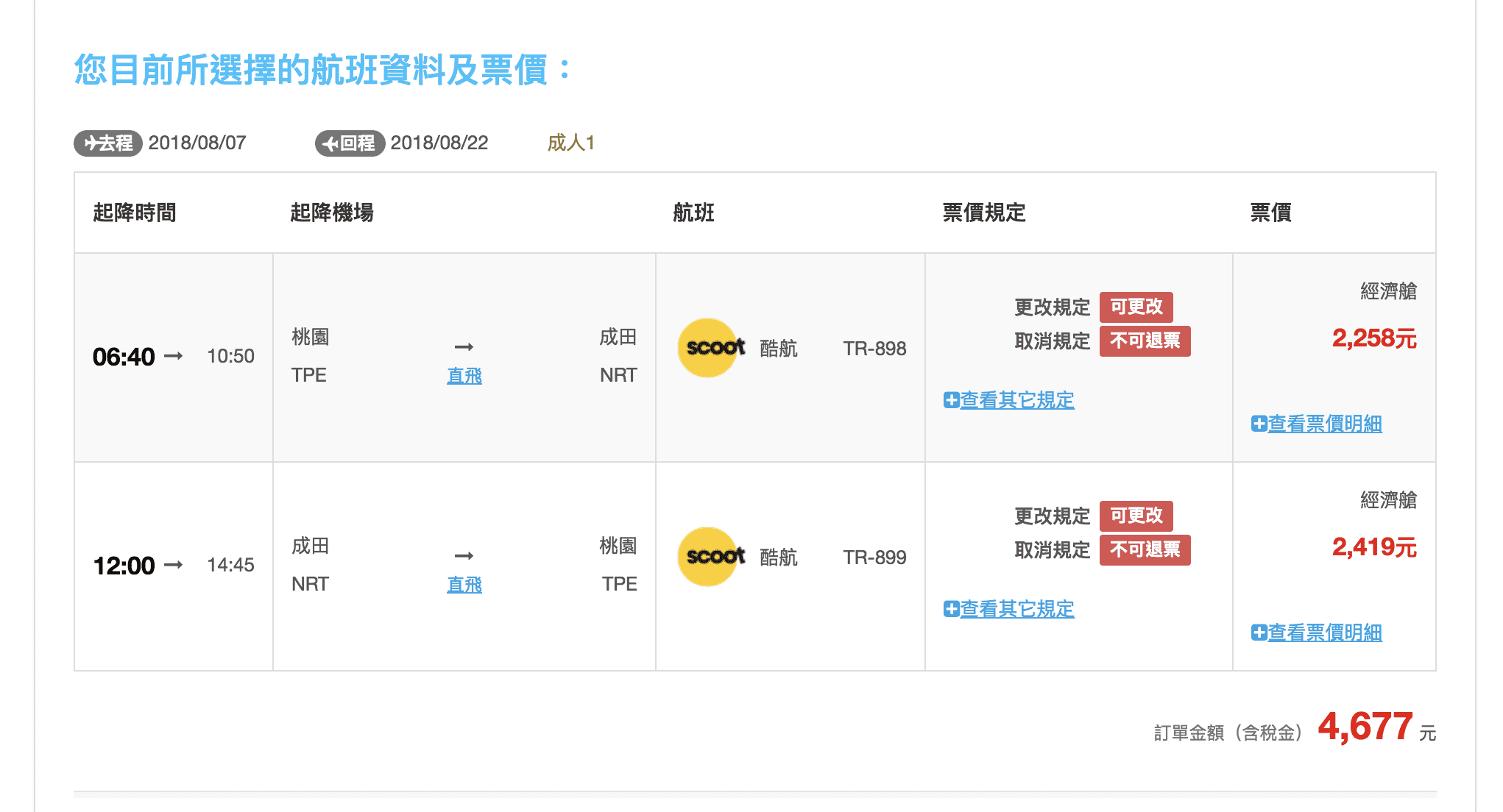 易飛網ezfly今日十點促銷～虎航全航線最低989元起～（查票：107.6.21）