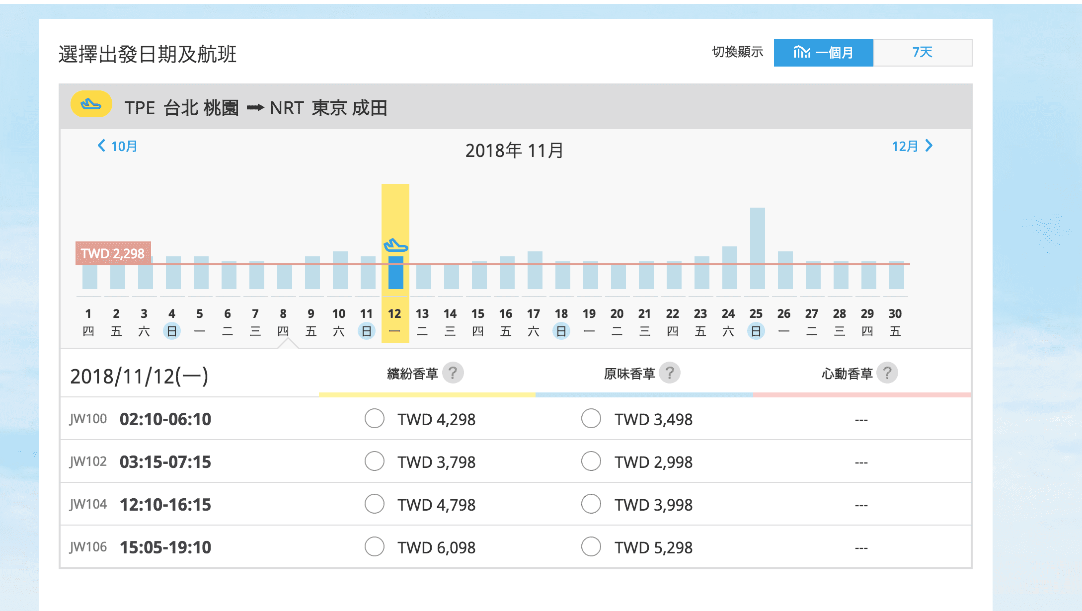 香草888固定促銷～10/5下午14:00，搶購冬季機票～（查票：107/10/5)