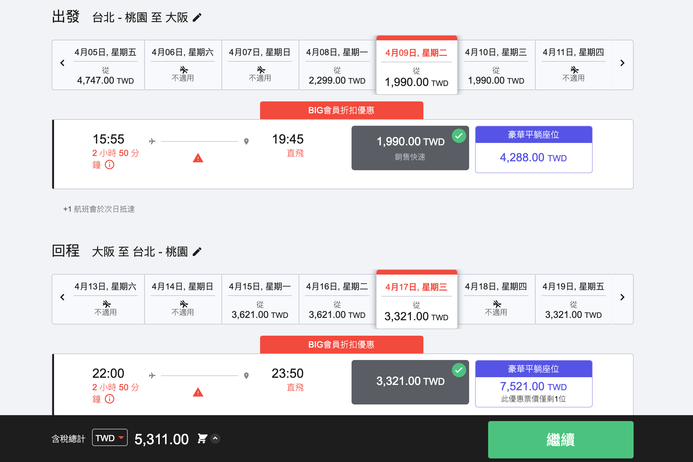 亞洲航空Big sale促銷，0310凌晨開打！Big會員優先促銷（查價：108.3.9）