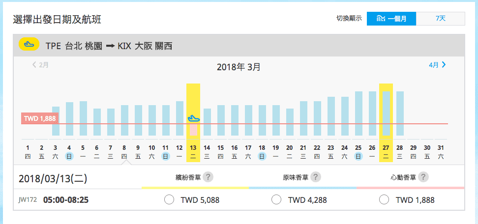 香草航空特價｜3/12~6/20期間限定～最低1398元單程未稅～