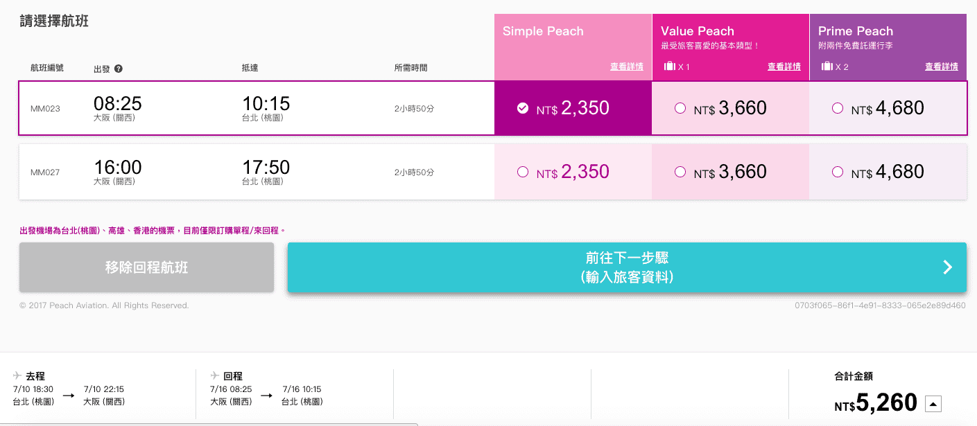 樂桃航空2018夏季航班開賣！暑假7~8月價位可以來到含稅未行李5.2K~